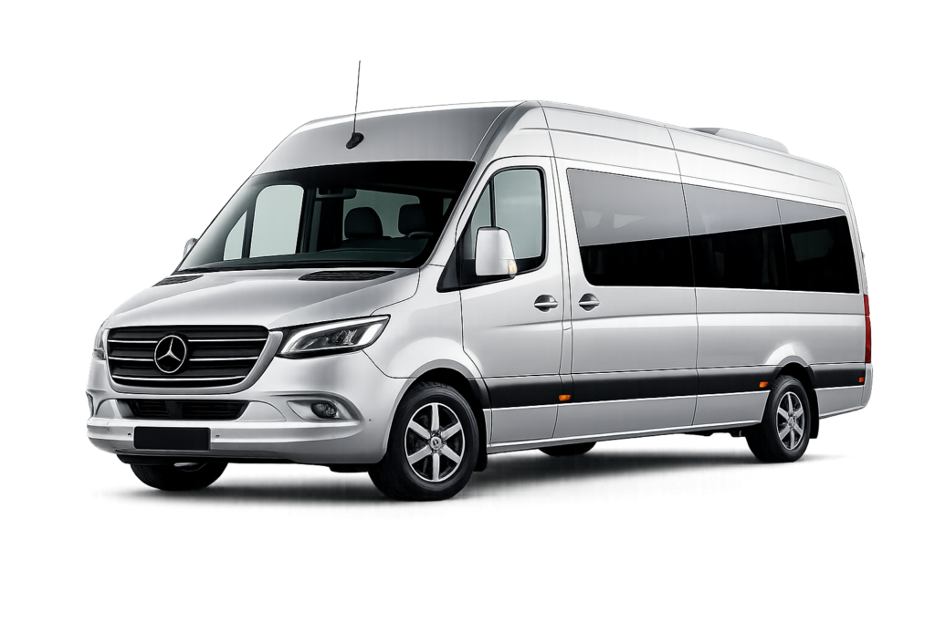 Minibus transfer in Serbia