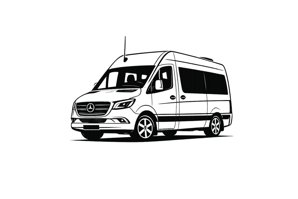 Modern minibus for group transfers and private transportation in Serbia